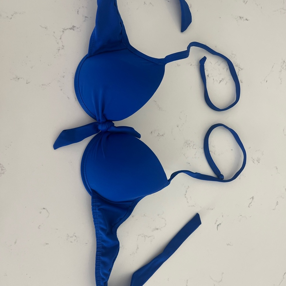 Vibrant Blue Bikini Top
